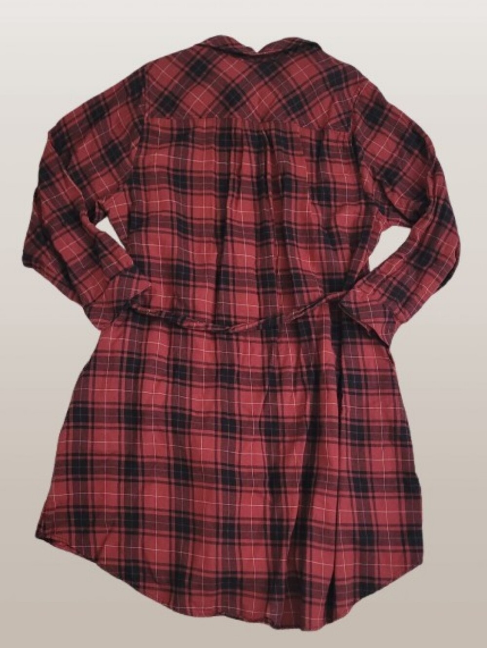 Torrid Flannel Shirt Dress, Pockets, Collared, Women's Size 1x
